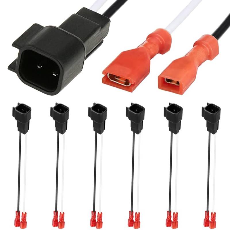 Xiatiaosann 72-5600 Lautsprecher Kabelbaum Ersatz für Ford Lautsprecher Kabel, Autoradio Lautsprecher Kabelbaum Kabel mit Adapter Stecker für Ford Crown Victoria (6 Pack) von Xiatiaosann