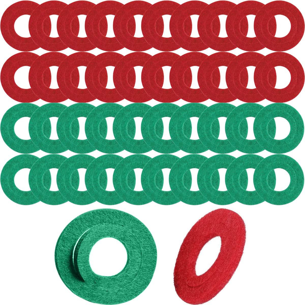 Xiatiaosann Batterieklemmen KFZ Auto Top Post Batterie-Unterlegscheibe Fiber Battery Terminal Protector, 40 Stück Autobatterie Korrosionsschutz Unterlegscheibe, 20 Rot und 20 Grün von Xiatiaosann