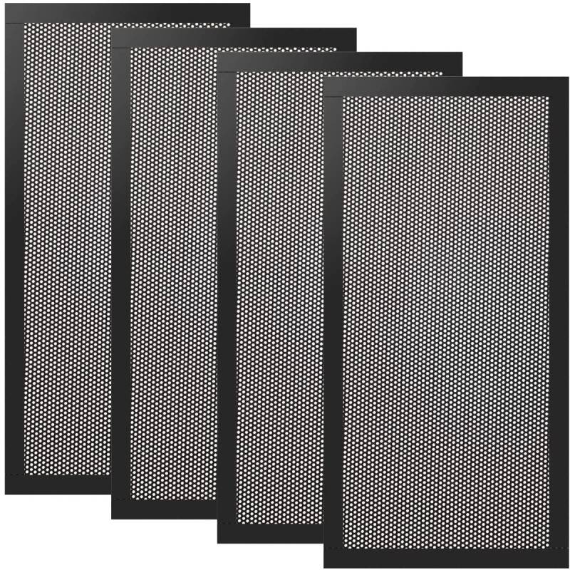 Xiatiaosann Staubfilter PC Gehäuse 120 x 240mm Lüfterabdeckung, Computer PC Kühler Lüfter Lüftergitter Staubfilter Filtermatte Gehäuselüfter, ultrafeines Aluminiumgitter, 4 Stück von Xiatiaosann