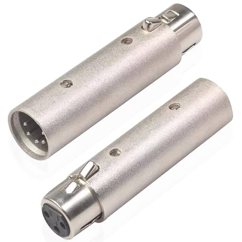 Xiatiaosann XLR to 5Pin Din MIDI Adapter, MIDI 5 Pins DIN Male to XLR 3 Pins Male Convertor Adapter for Match Music Instruments (2 Pack) von Xiatiaosann