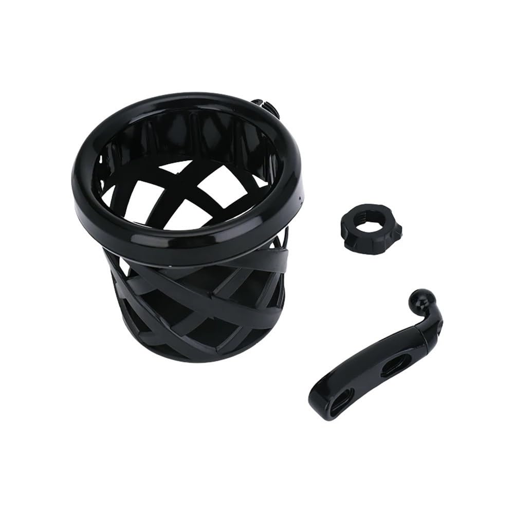 Xiayao Motorrad Zubehör Motocross Tasse Halter Motorrad Lenker Trinken Tasse Montiert Für Harle&y für Street Für GLI Für Ultra(Black) von Xiayao