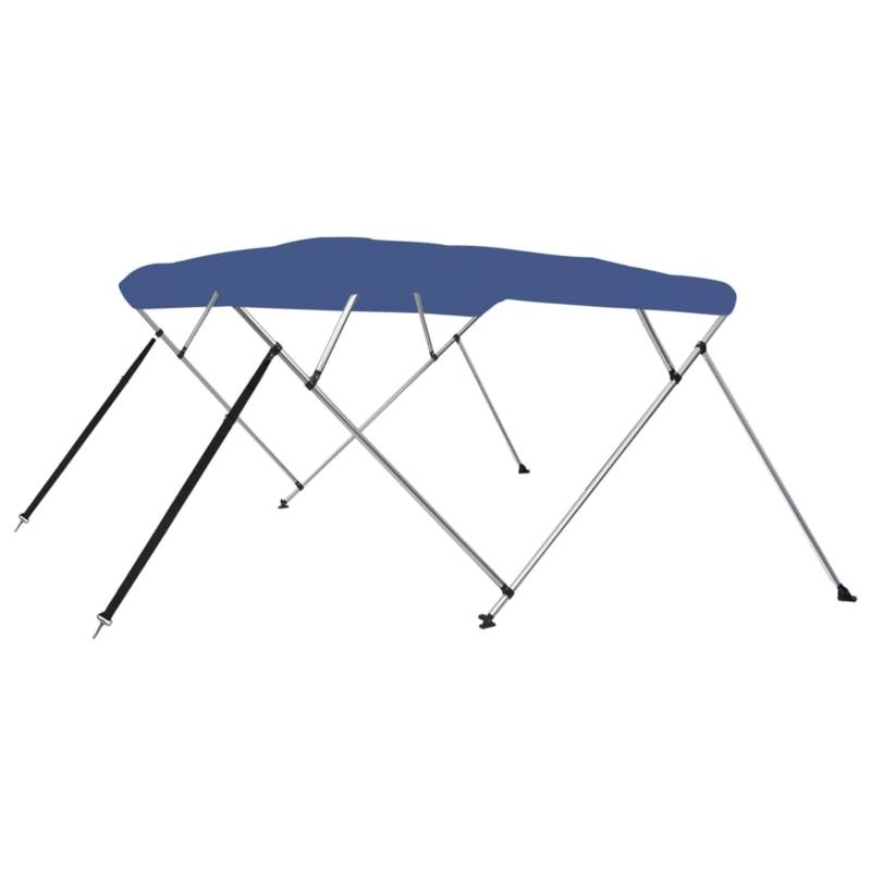 4-Bow Bimini Top, Xichuzi Bimini Top Backen, Top Bootsverdeck, Boot Sonnenschutz, Sonnenverdeck Boot, Sonnensegel Boot, Blau 243x180x137 cm von Xichuzi