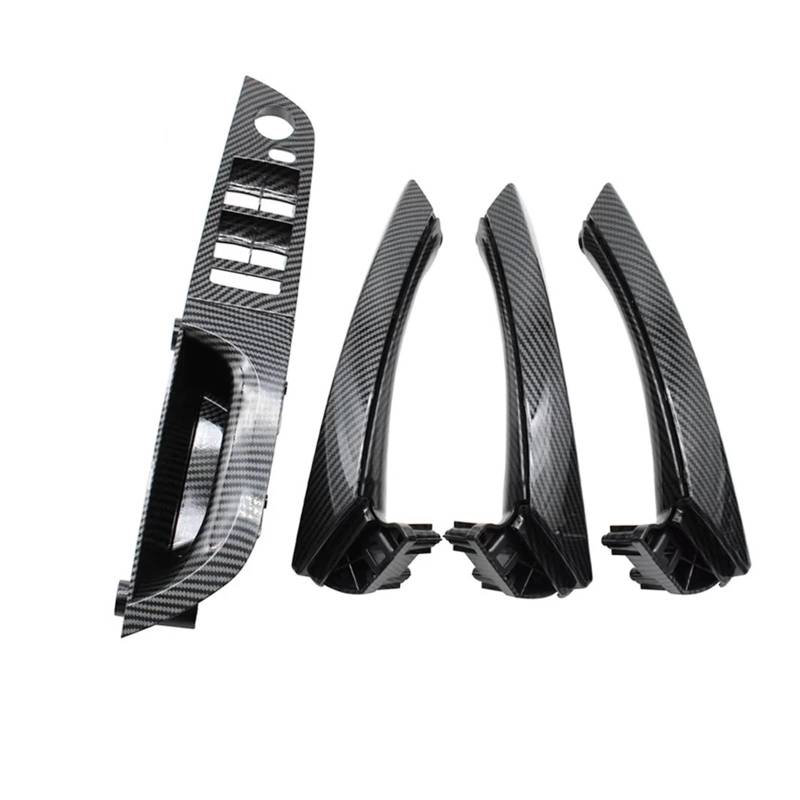 Auto Innentürgriff 3 Für Serie Für E90 Für E91 316 318 320 325 328 LHD Links Fahrer Carbon Fiber Innen Tür Pull Griff Armlehne Panel Auto Türgriff Innen(35.5 Low-end Set) von XingPuBhD