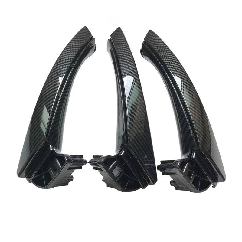 Auto Innentürgriff 3 Für Serie Für E90 Für E91 316 318 320 325 328 LHD Links Fahrer Carbon Fiber Innen Tür Pull Griff Armlehne Panel Auto Türgriff Innen(LHD 6pcs Set) von XingPuBhD