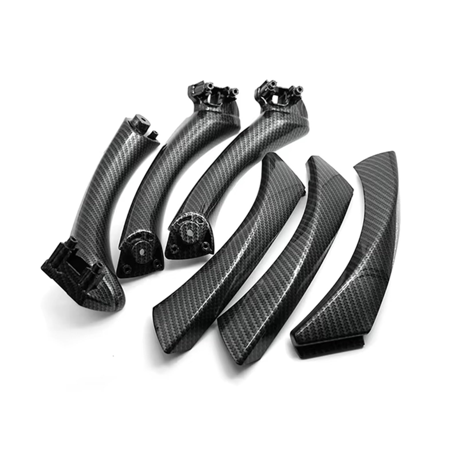 Auto Innentürgriff 3 Für Serie Für E90 Für E91 Für E92 316 318 320 325 Für 328i 2004 2005 2006-2012 6 Stücke Auto Innen Tür Pull Griff Carbon Stil Ersatz Abdeckung Auto Türgriff Innen von XingPuBhD