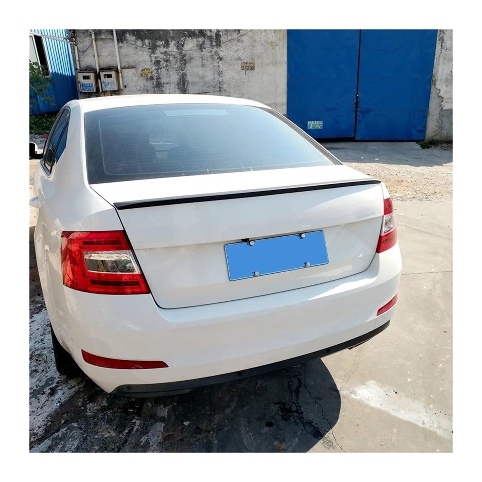 Auto Spoiler Wing Für Skoda Für Octavia 2015 2016 2017 Spoiler Auto Styling ABS Unlackiert Farbe Hinten Stamm Flügel Boot Spoiler Auto Dekoration Spoiler Flügel(White) von XingPuBhD