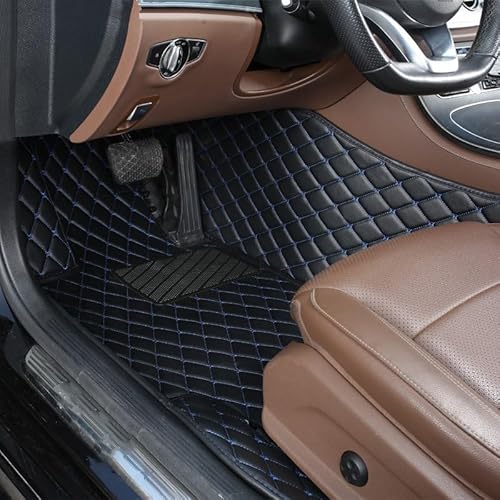 Automatten 1Pc Custom Auto Fußmatten Teppich Boden Liner Leder Für F36 2014 2015 2016 2017 2018 2019 Auto FußMatten(Driver-Black Blue) von XingPuBhD