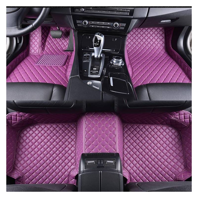 Automatten Auto-Bodenmatten Bodenmatten Teppiche Für Dodge Für Ram 1500 2011 2012 2013 2014 2015 2016 2017 Auto FußMatten(Purple,Left Hand Driver) von XingPuBhD