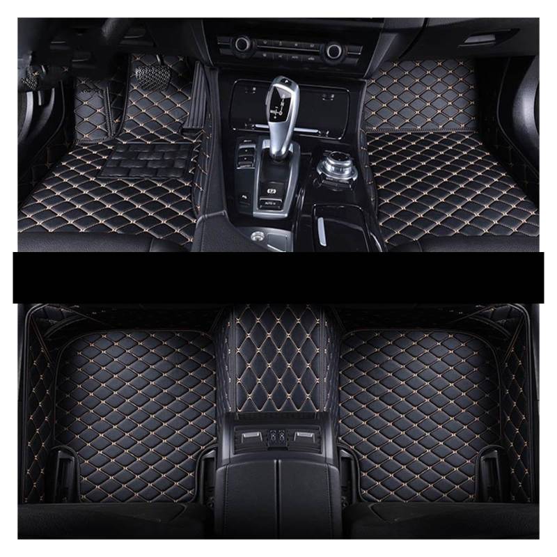 Automatten Auto-Fußmatten Teppichboden Liner Leder Für HAVAL Für F5 Für H5 Für H7 Für M6 Auto FußMatten(Black Beige) von XingPuBhD