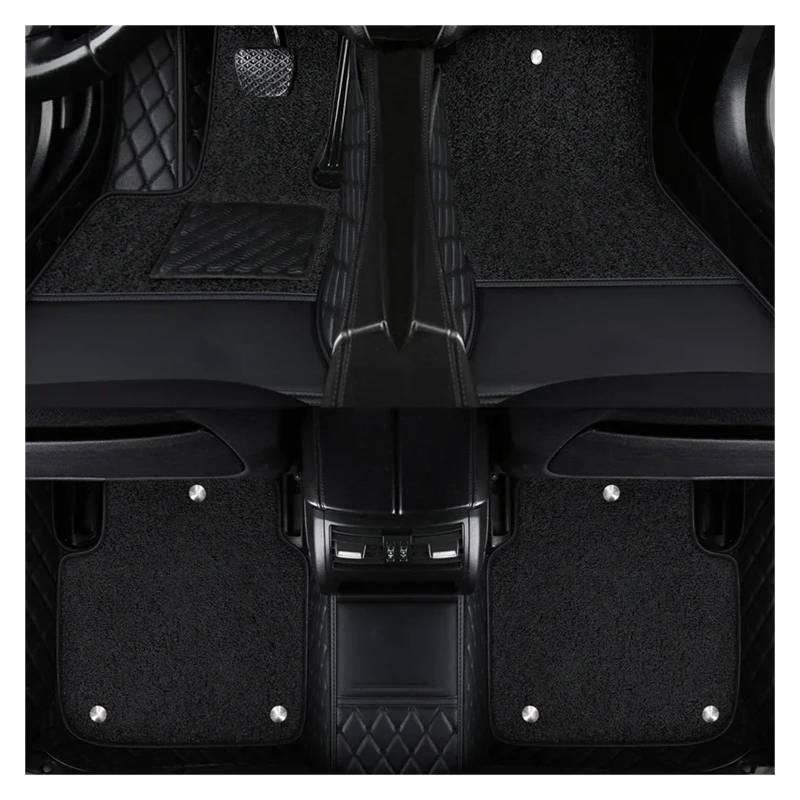 Automatten Auto-Fußmatten Teppichbodeneinlagen Für Kia Für K9 2013 2014 2015 2016 2017 Auto FußMatten(Black 5seat) von XingPuBhD