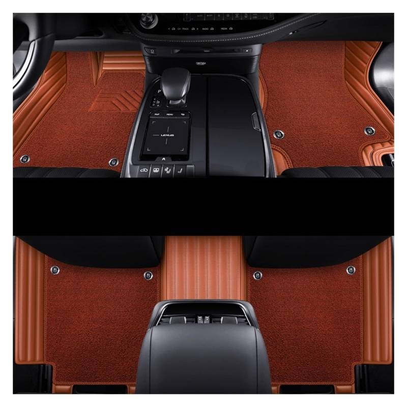 Automatten Auto-Fußmatten Teppiche Styling Innenausstattung Für Range Für Rover Für Sport 2014 2016 2018 2020 2021 Auto FußMatten(Double orange1) von XingPuBhD