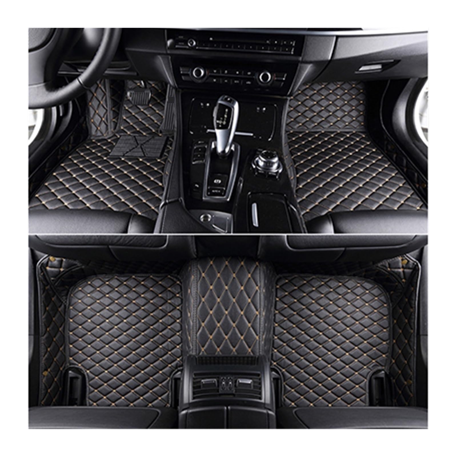 Automatten Benutzerdefinierte 3D-Volldeckung Auto-Bodenmatte Fußverkleidung Für Lexus Für ES Für ES300h 2013 2014 2015 2016 2017 Auto FußMatten(Black beige) von XingPuBhD