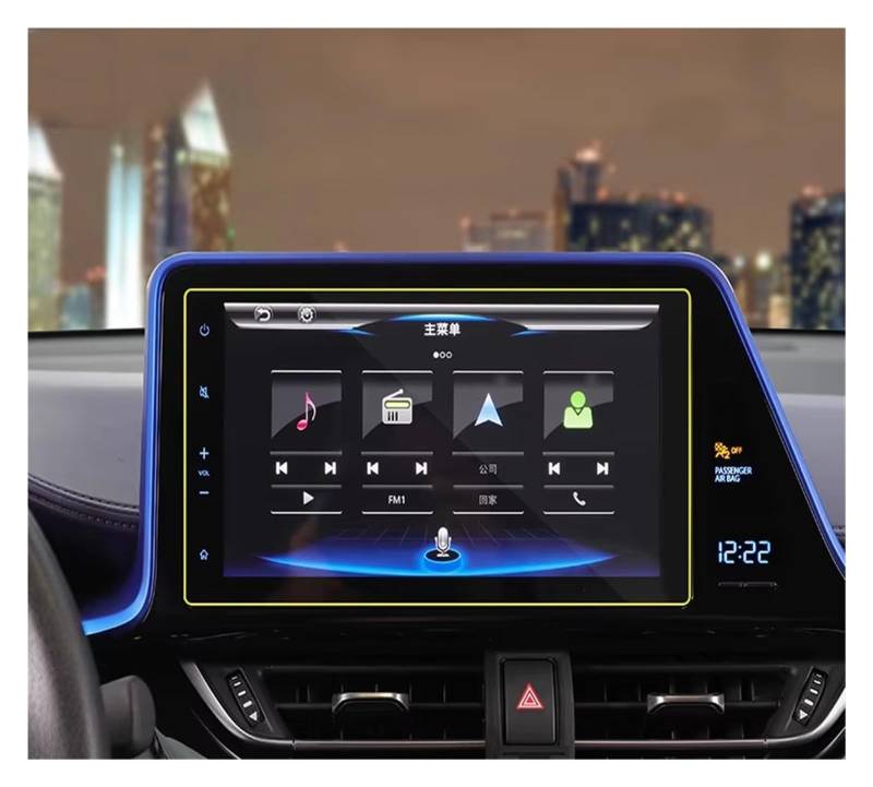 GPS-Navigationsfilm Auto GPS Navigation Gehärtetem Glas Screen Protector Abdeckung Schutz Film Für Toyota Für C-HR Für CHR 2016 2017 2018 2019 Navi Displayschutzfolie von XingPuBhD