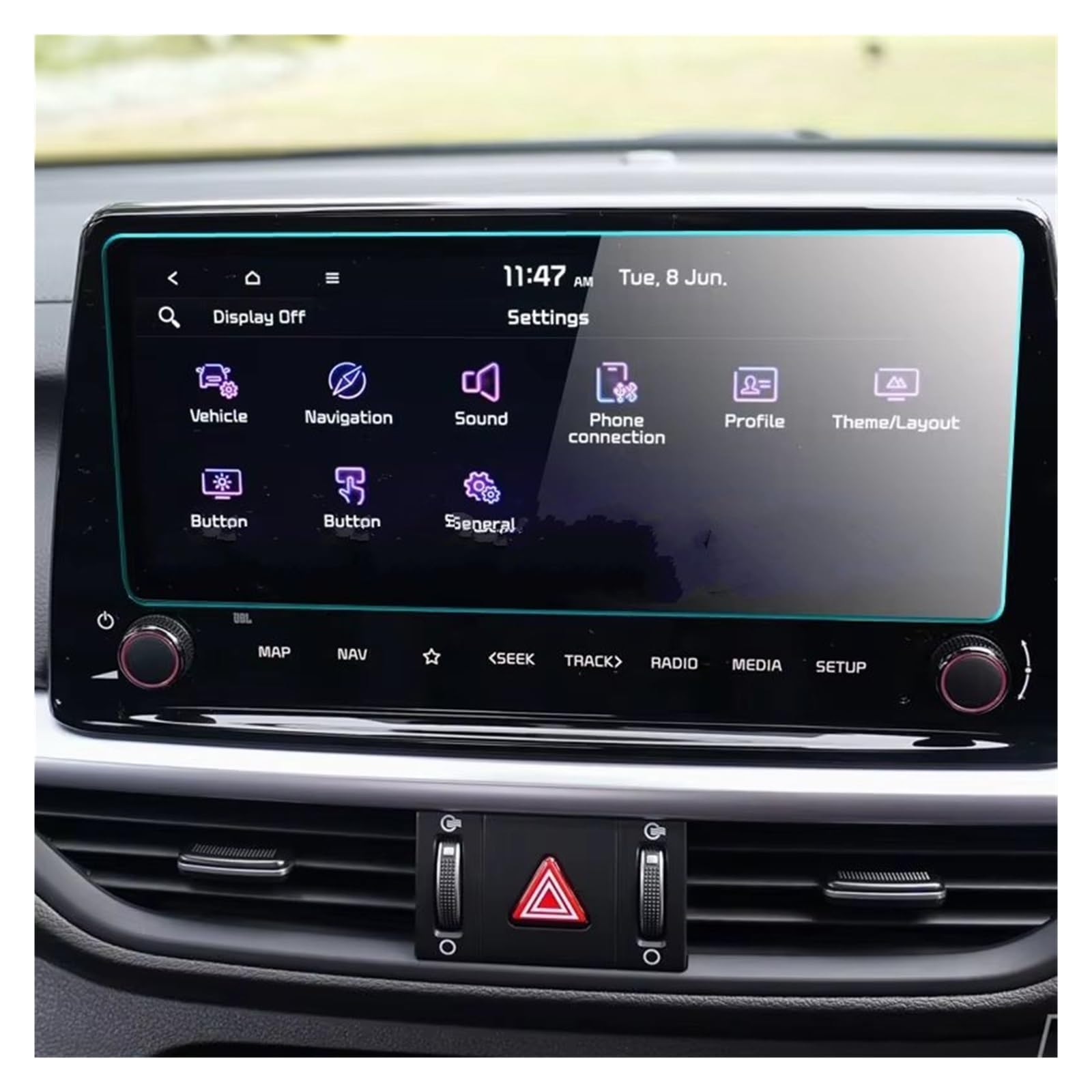 GPS-Navigationsfilm Auto Schutz Gehärtetem Glas Bildschirm Aufkleber Für Kia Für Cerato 2022 10.25 Zoll Auto GPS Navigation Radio AU Version Navi Displayschutzfolie von XingPuBhD