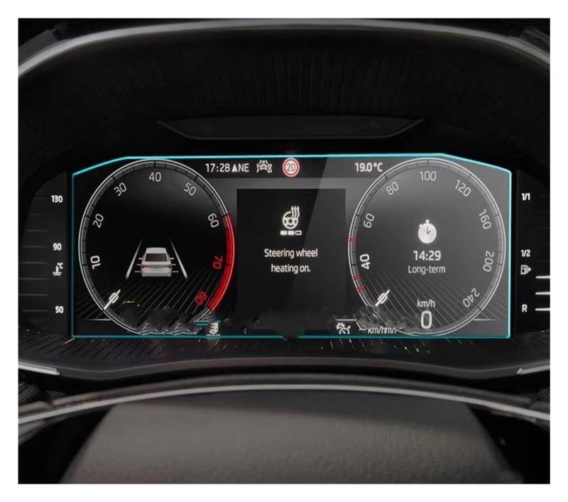 GPS-Navigationsfilm Displayschutzfolie Aus Gehärtetem Glas Für Skoda Für Fabia 2021 2022 Auto-Armaturenbrett Instrumententafel Navi Displayschutzfolie von XingPuBhD