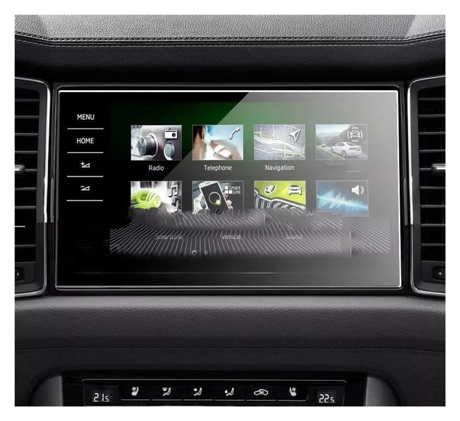 GPS-Navigationsfilm Displayschutzfolie Aus Gehärtetem Glas Für Skoda Für Kodiaq 2021 9.2 Zoll Autoradio GPS-Navigation Navi Displayschutzfolie von XingPuBhD