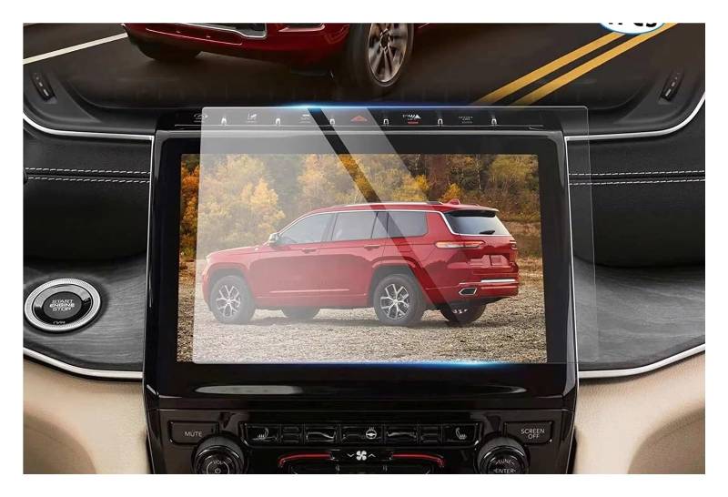 GPS-Navigationsfilm Für Jeep Für Grand Für Cherokee L 2022 2023 Gehärtetes Glas Navigationsdisplay Touchscreen Schutzfolie 10.1 Zoll Navi Displayschutzfolie von XingPuBhD