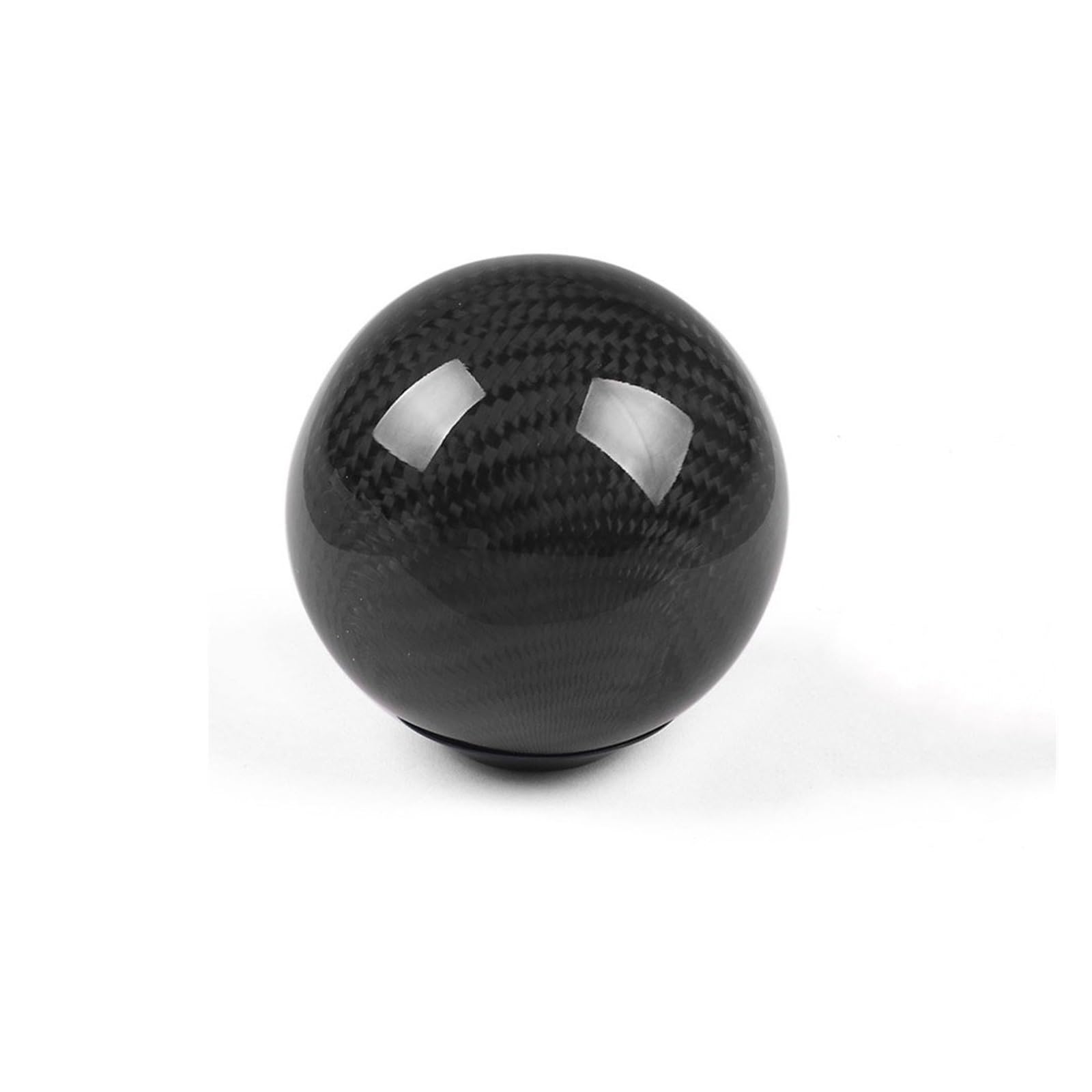 XingPuBhD Schaltknäufe Carbon Fiber Schaltknauf Schaltgetriebe Schalthebelknopf Runder Kugelform Griffknopf Schaltknauf Abdeckung(Ball Shape Black) von XingPuBhD