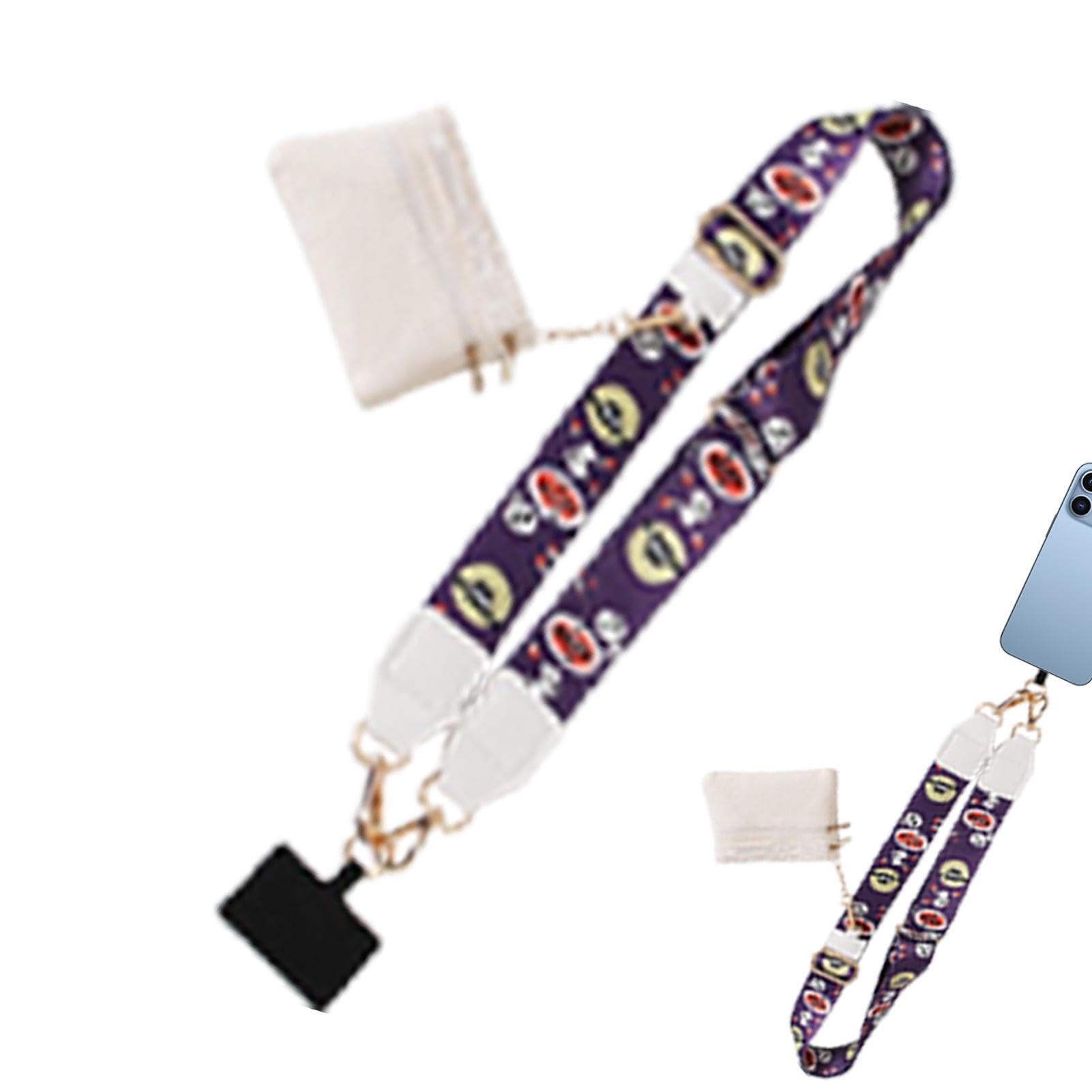 Handy-Lanyard, Handyband-Lanyard | Handy-Umhängeband mit Reißverschlusstasche - Mehrzweck-Lanyard-Zubehör für Business, Alltag, Schule, Arbeit, Reisen von Xinhuju