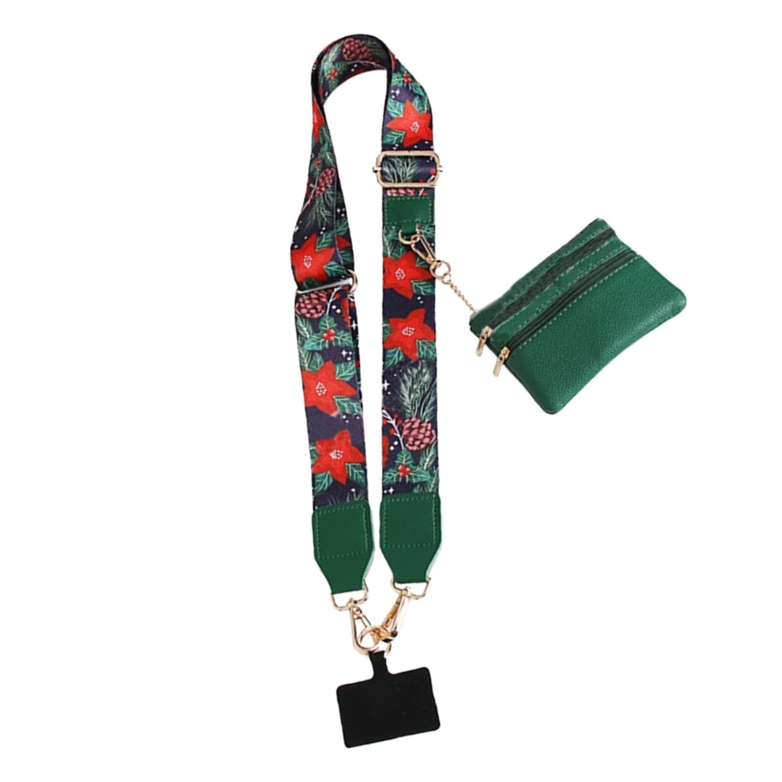 Handygurt mit Reißverschlusstasche, Handygurte - Weihnachtshalsband mit Reißverschlusstasche | Mehrzweck-Lanyard-Zubehör für Business, Alltag, Schule, Arbeit, Reisen von Xinhuju