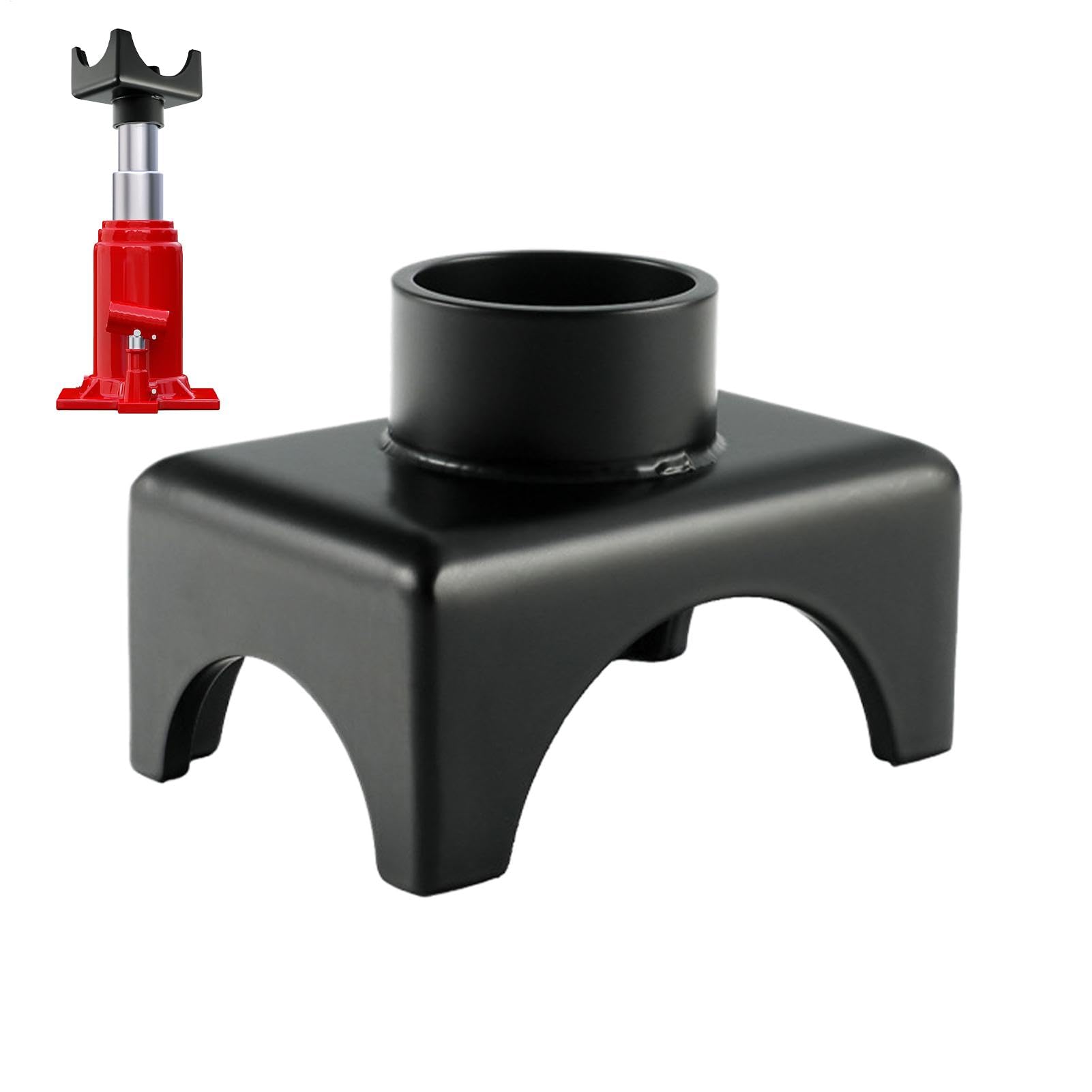 Jack Shaft Satteladapter, Bottle Jack Adapter | Bottle Jack Stahlsatteladapter | Automobilzubehör für Achsrohr-sichere Wagenheber, Zubehör für Wagenheber von von Xinhuju