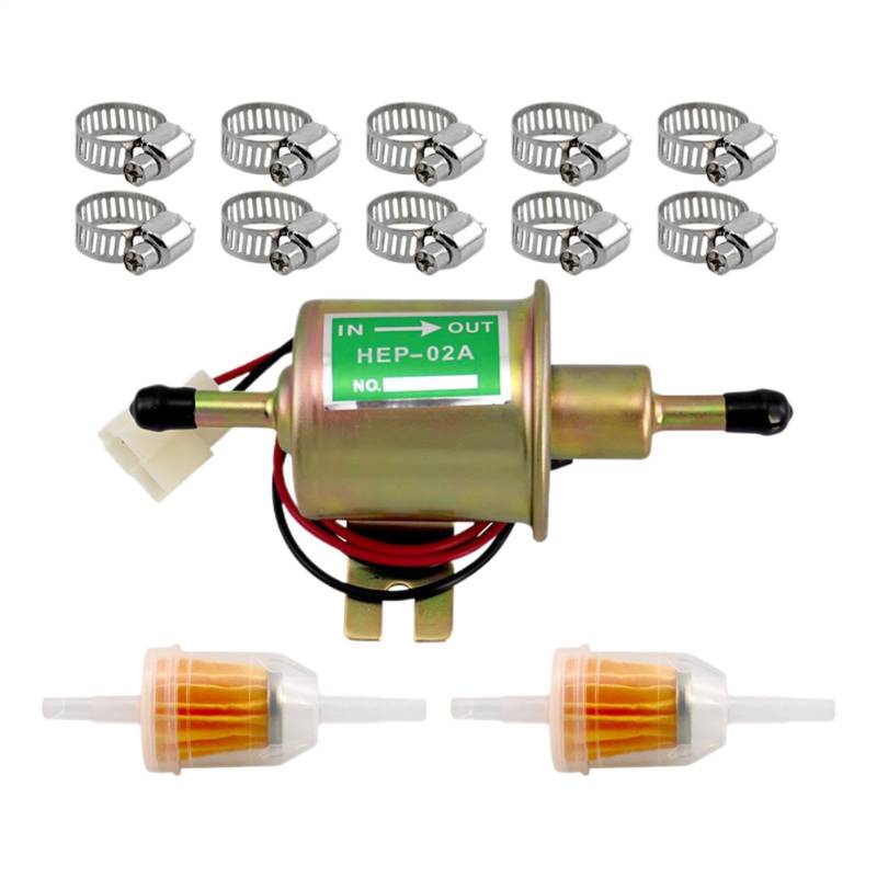 Niederdruckpumpe, 12-V-Pumpe – Niederdruck-Vergaser-Motorpumpe, 12-V-Rasenmäher-Pumpen-Set – langlebige Inline-Transferpumpe Hep-02A für Autobesitzer von Xinhuju