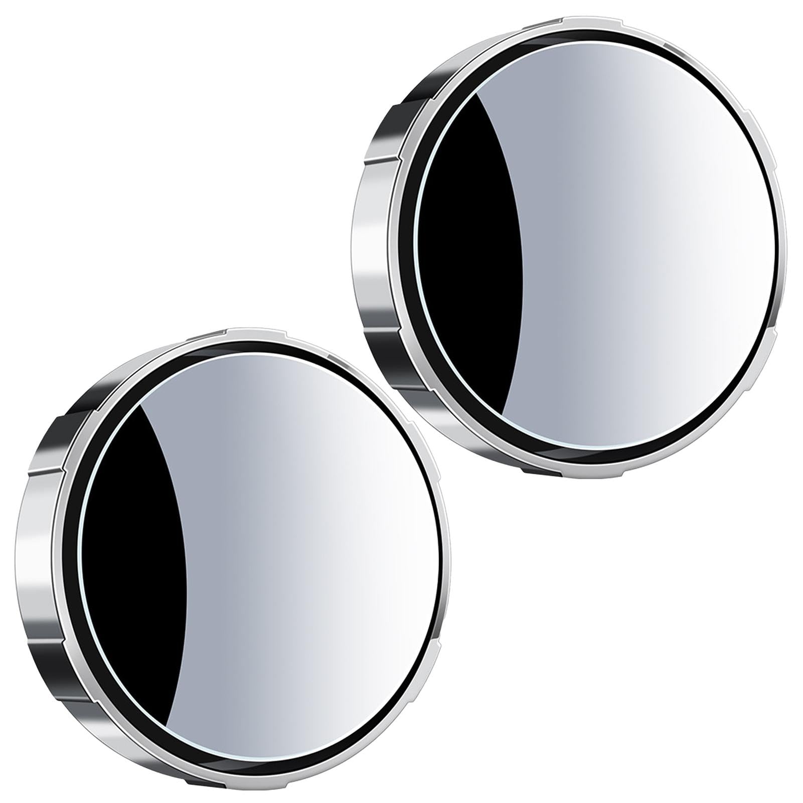Seitlicher Rückspiegel, Weitwinkel-Rückspiegel - 360 Grad verstellbarer Blindspot-Spiegel mit Saugnapf - hochauflösender Blindspot-Spiegel für Reisen, Alltag, Geschäftsreise von Xinhuju
