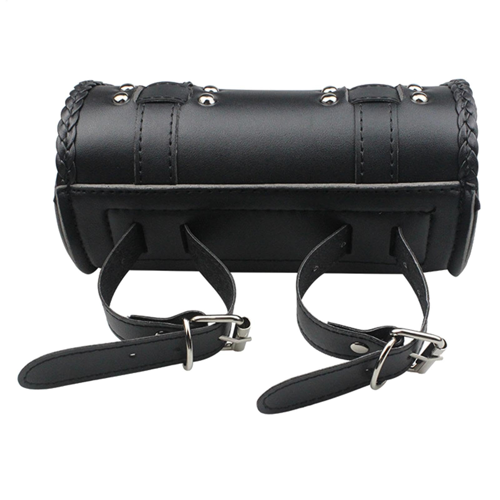 Xinhuju Vintage-Fahrradtasche, Fahrradgabeltasche – G-Fass-PU-Leder-Werkzeugaufbewahrung – Verschluss-Werkzeugtasche, Motorrad-Werkzeug-H-Tasche, wasserdichtes PU-Leder für Damen und Herren von Xinhuju