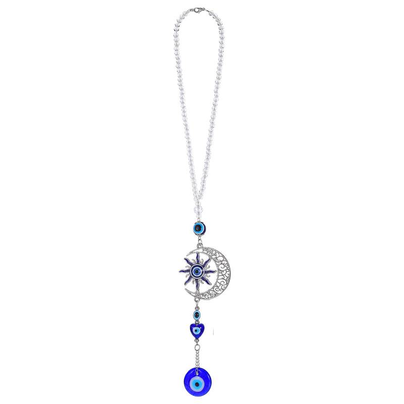 Rückspiegel Anhänger Autospiegel Anhänger Evil Eye Auto Hängedeko Perlen Auto Hängedeko Evil Eye Autozubehör Evil Blue Eye Charms Für Auto Blaue Auto Anhängerspiegel Für Rückspiegel Balkon Fenster von Xinjoduz