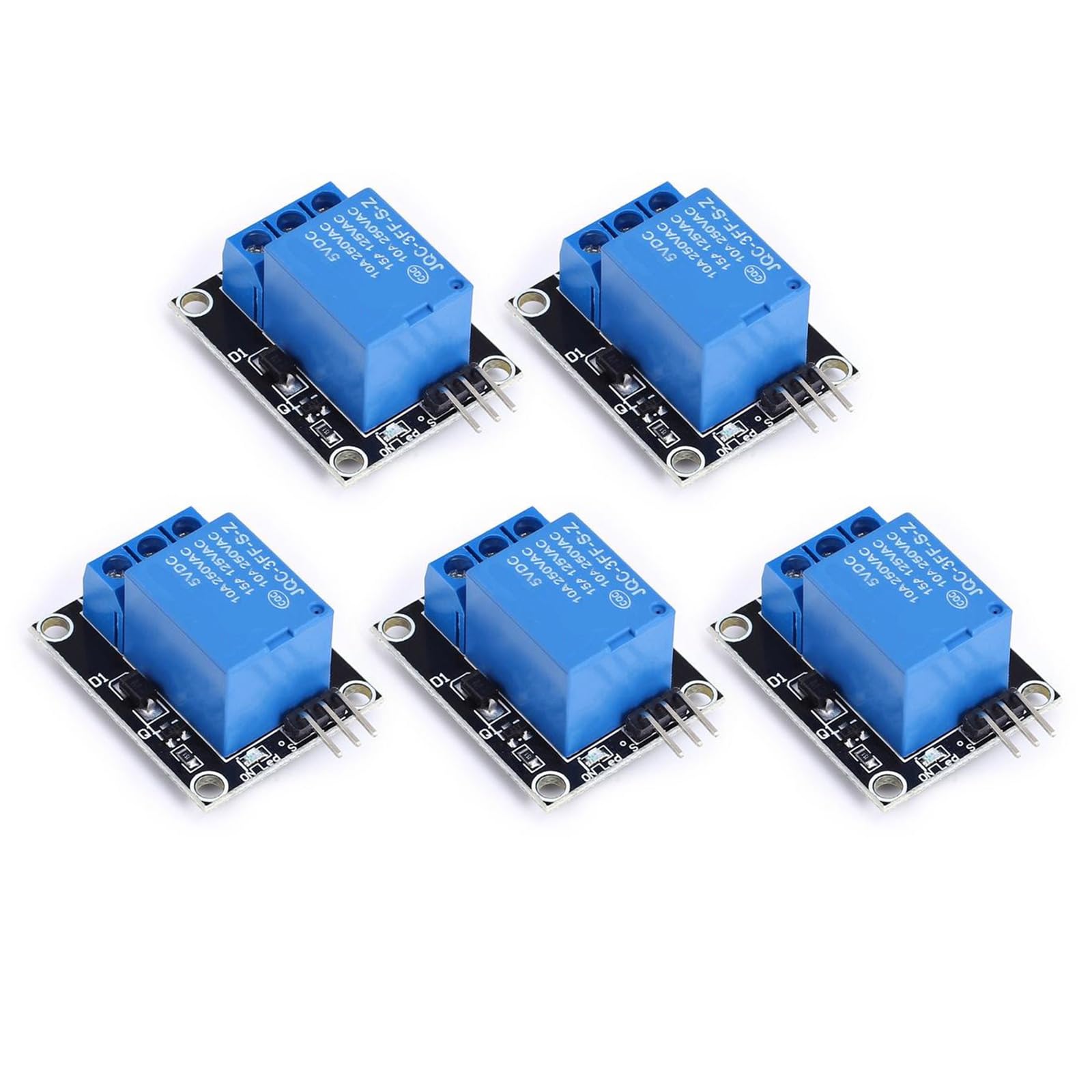 Pack Von 5 Einzelkanal Relais Modulen Board Platine 12V Relays Modules Board Einzelkanal Relais Module Für Die Heimautomatisierung von Xinsheinelry