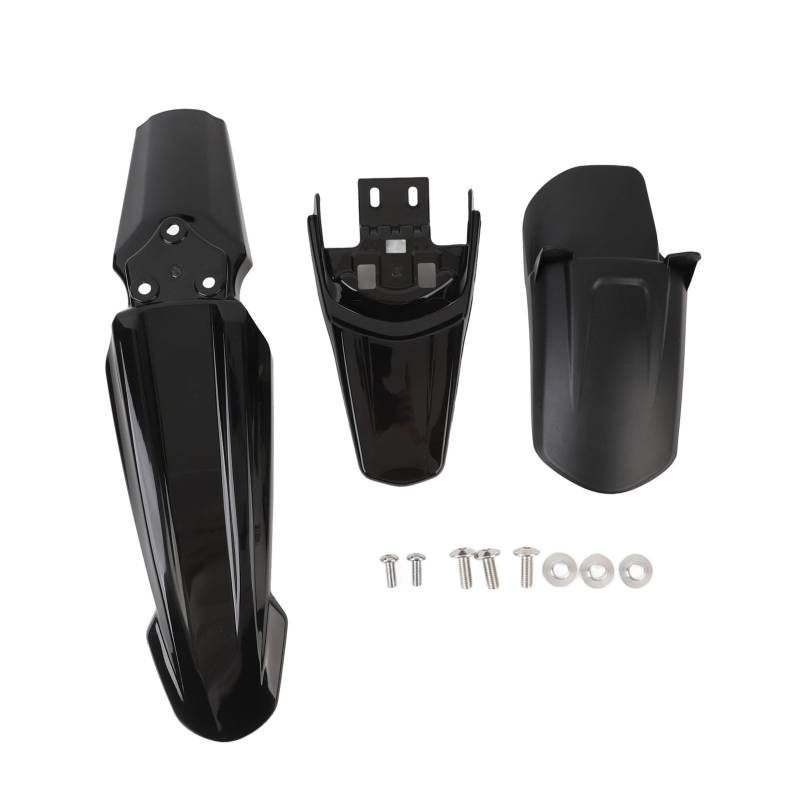 Motorrad Kotflügel, Hinterrad Kotflügel Motorrad Hinten Motorrad Zubehör Kotflügelverlängerung Schmutzschutzkissen Kotflügel Stoßklappe für SUR‑Ron Light Bee X S (Black) von Xiuganpo