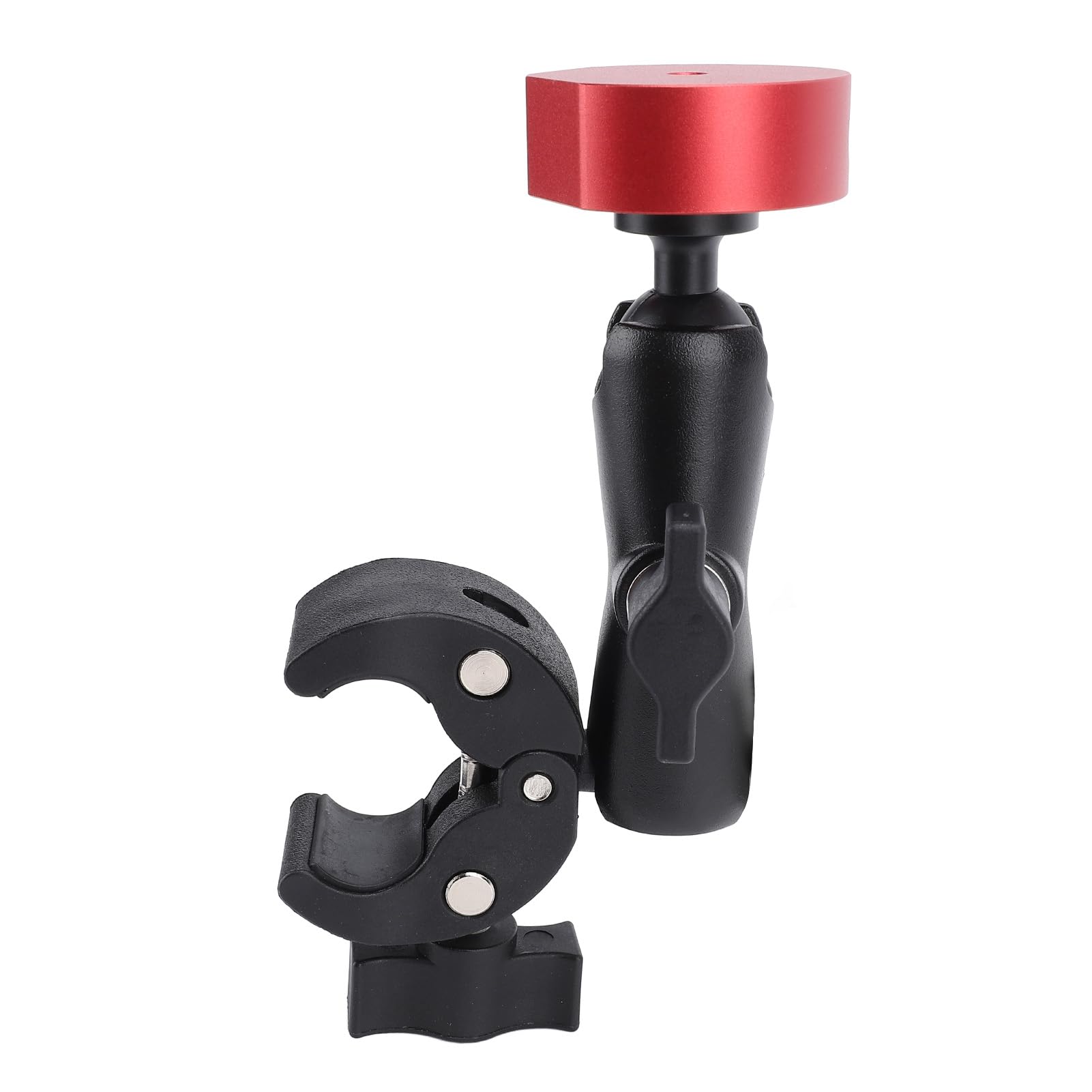 Xiuganpo Starlink Mini Mount Kit, 360 Grad Einstellbare Klemmhalterung für Wohnmobile, Leitern, Dachträger, Balkon, Mobile, Leiter, für Stangen, Rohr, Rohr, Schlauch, CNC (Rot) von Xiuganpo