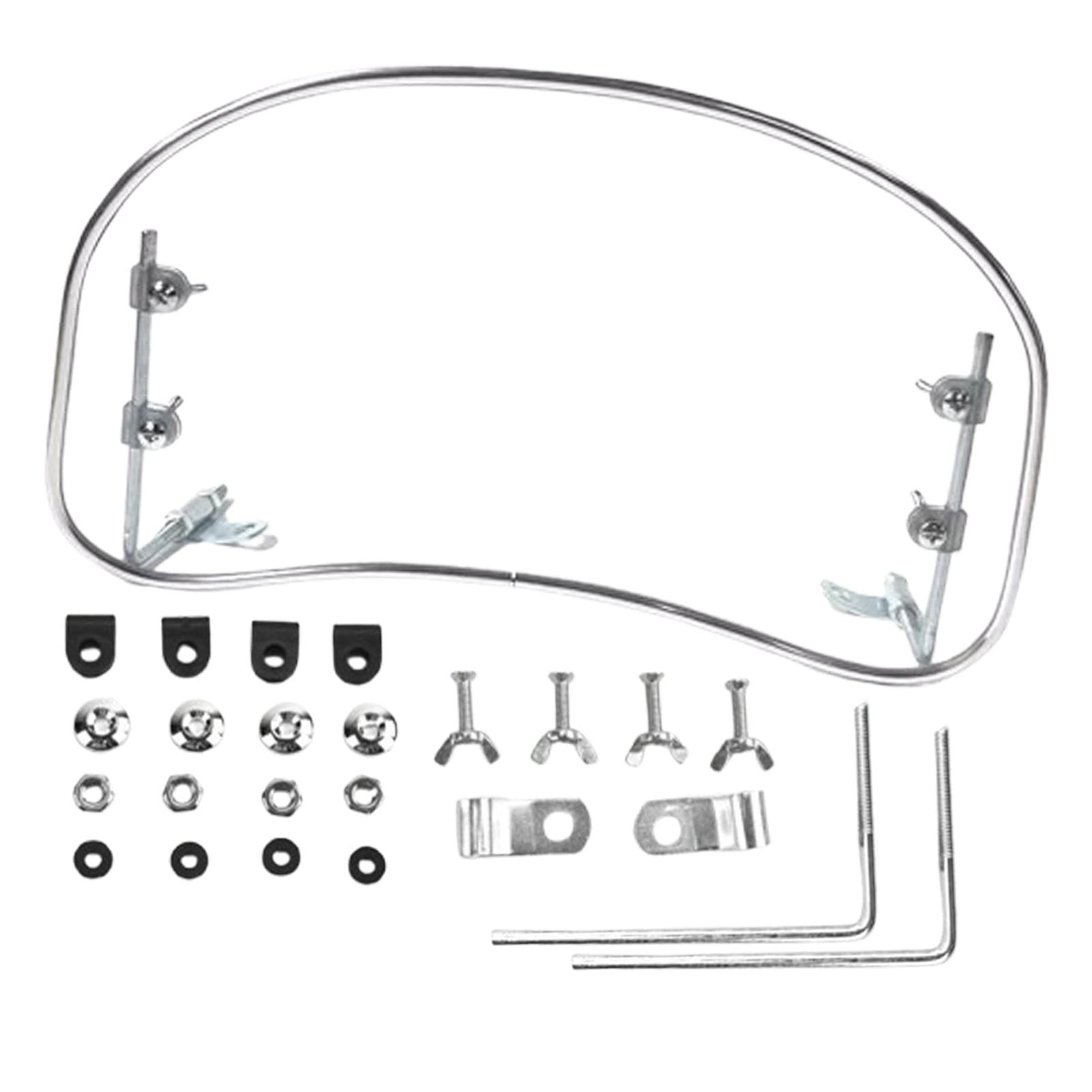 Xiwhuua Motorrad-Windabweiser, Motorrad-Frontfliegengitter | Ersatz-Windabweiser für Elektroroller,Transparente Design-Motorrad-Windschutzscheiben für Elektroroller, Elektromotorräder, Tretmotorräder von Xiwhuua