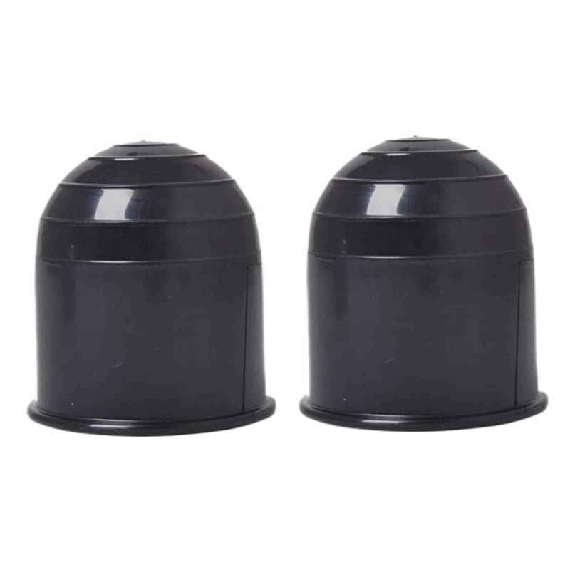 2pcs schwarzer Schleppkugel, universeller 50 mm Caravan Hitch Ball Cap Ball, Plastikanhängerkupplung Cover für LKW -Anhänger von Xoeryoy