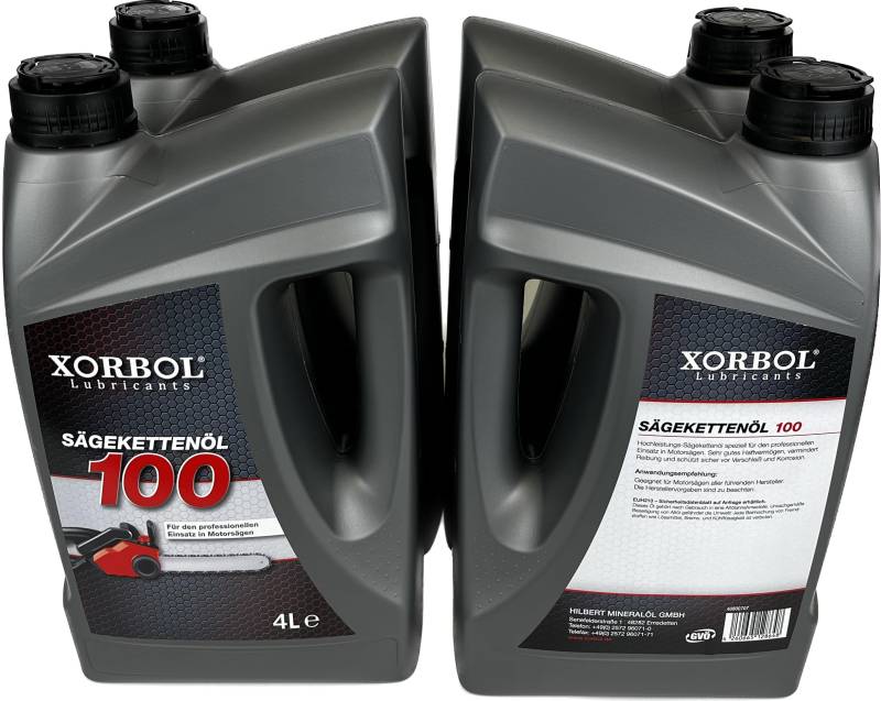 4x4L Xorbol Sägekettenöl 100 | mineralisch | mit Haftzusatz für Kettensägen | Kettenöl, Haftöl, Motorsägenöl, Kettensägenöl | 16 Liter von Xorbol