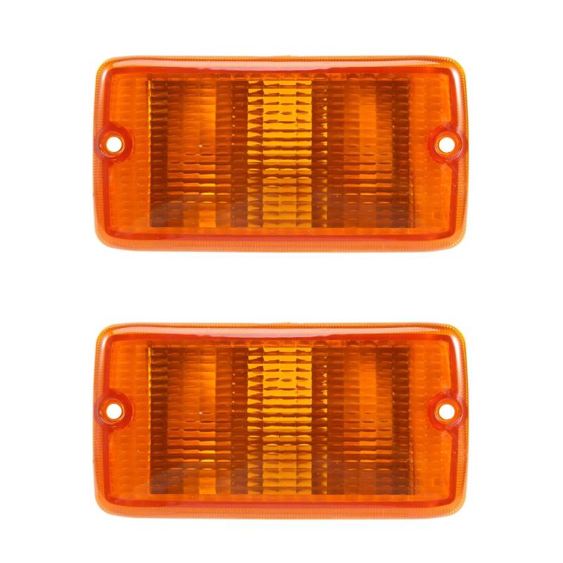 Xptieeck Blinker für (TJ) 2001–2006, Kunststofflinse, links und rechts, 55156488AB 55156489AB, 2 Stück von Xptieeck