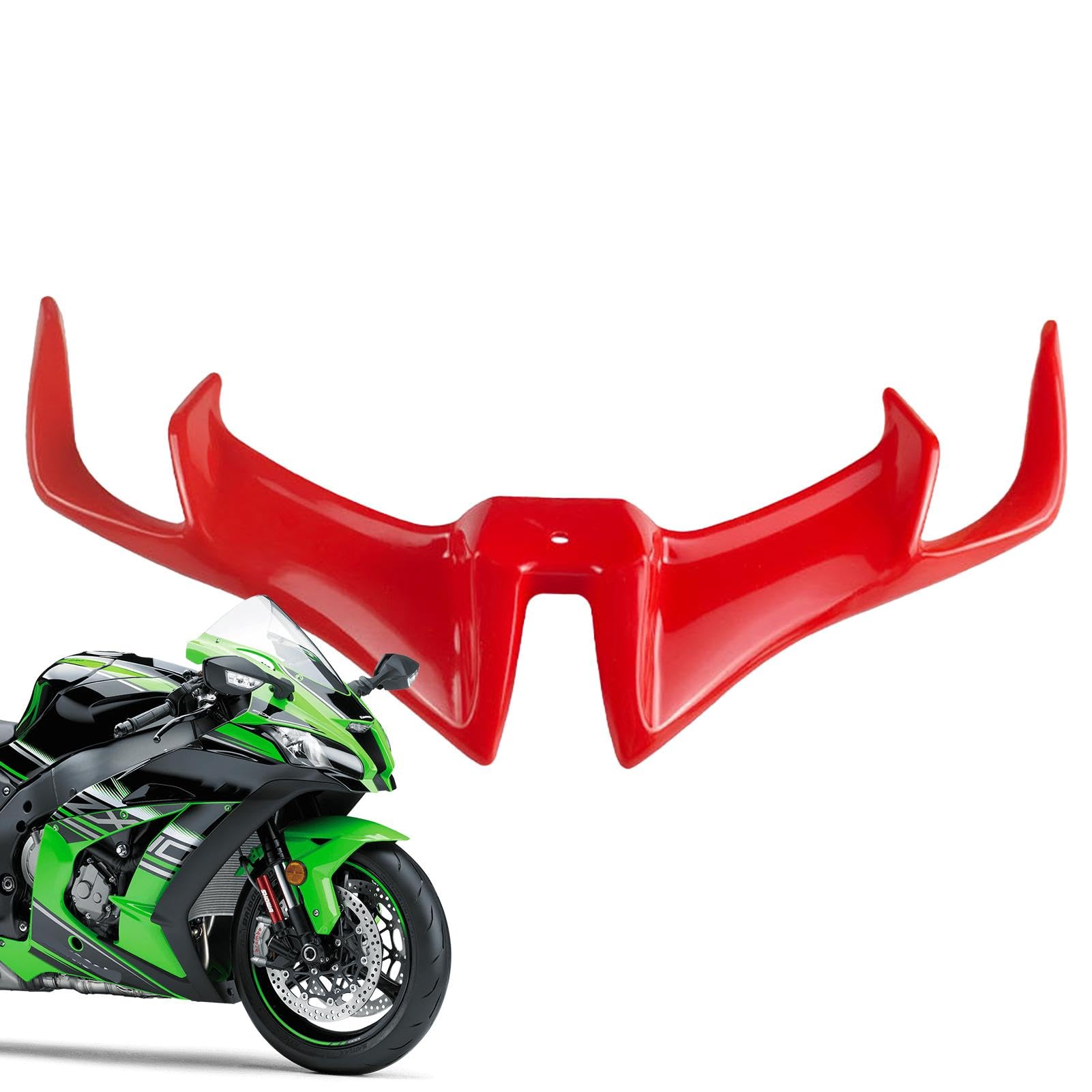 Xtauaguh Aerodynamische Motorrad-Winglets – fester Flügel für Motorrad, fester Windflügel, Seitenspoiler, dynamisches Motorradzubehör von Xtauaguh