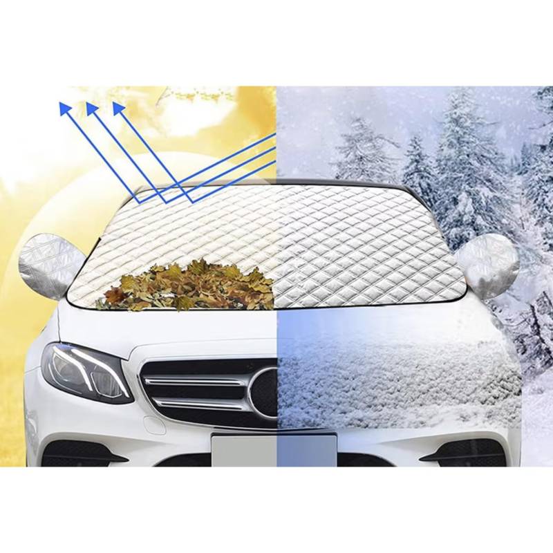 Xtrobb Scheibenschutz Auto Frontscheibe Frostschutz Überzügen für die Außenspiegel Winter UV-Schutz Magnetisch Groß PKW SUVS Vans 22961 von Xtrobb