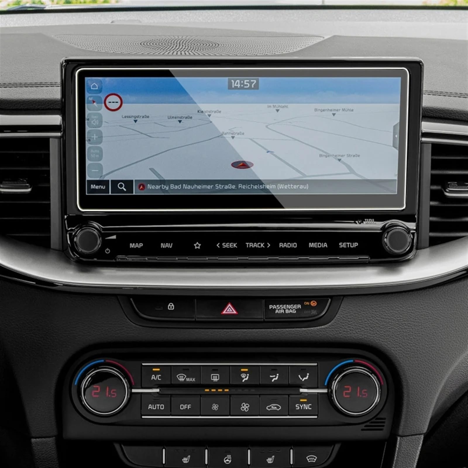 Auto Displayschutz Folie Für KIA Für Xceed 2020 2021 2022 10,25 Zoll Auto GPS-Navigationsfilm LCD-Center-Bildschirm Gehärteter Glasschutzfilm Navigation Schutzfolie von XuYingBhd