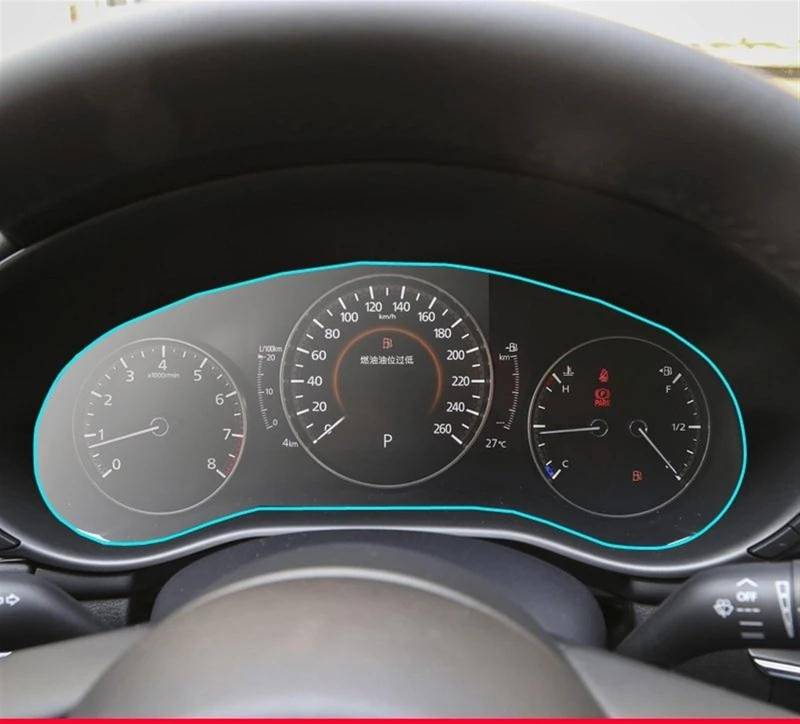 Auto Displayschutz Folie Für Mazda 3 Für Axela 2019 2020 GPS-Navigationsinstrument Armaturenbrett Schutzfolie Aus Gehärtetem Glas PET-Film Navigation Schutzfolie(Film for Instrument) von XuYingBhd