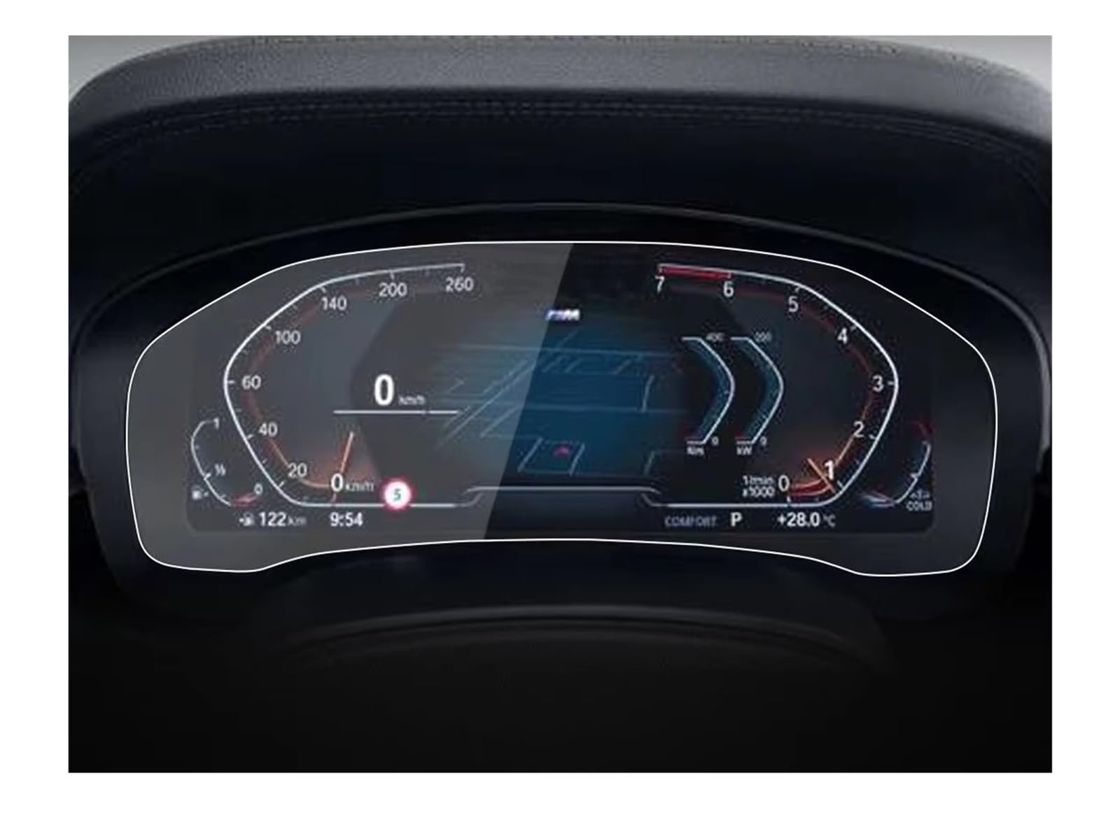 Autonavigationsfilm Auto GPS Gehärtetes Glas Display-schutzfolie Für G30 Für G31 Für Series5 2021 2022 GPS-Displayschutz(Low Match) von XuYingBhd