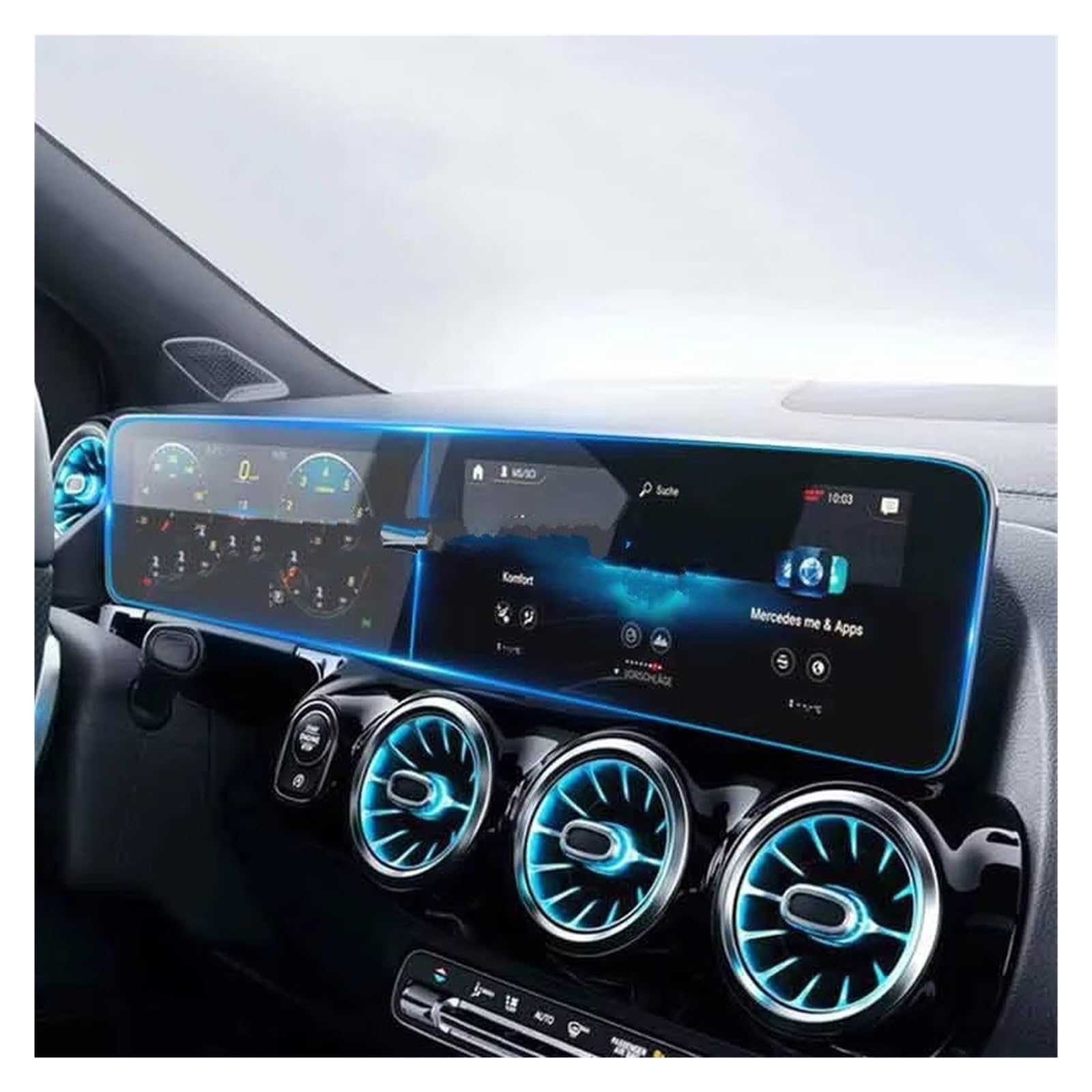 Autonavigationsfilm Für Benz Für GLB 180 200 2020 2021 Auto Innen GPS Navigation LCD Bildschirm Anti-Scratch Schutz Film GPS-Displayschutz von XuYingBhd