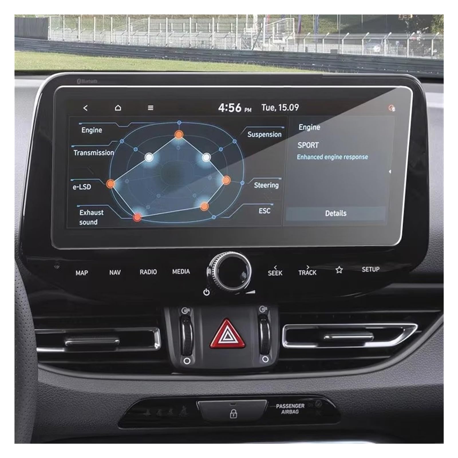 Autonavigationsfilm Für Hyundai Für I30 2020 2021 GPS Navigation Bildschirm Stahl Control Von LCD Screen Schutz Film GPS-Displayschutz von XuYingBhd