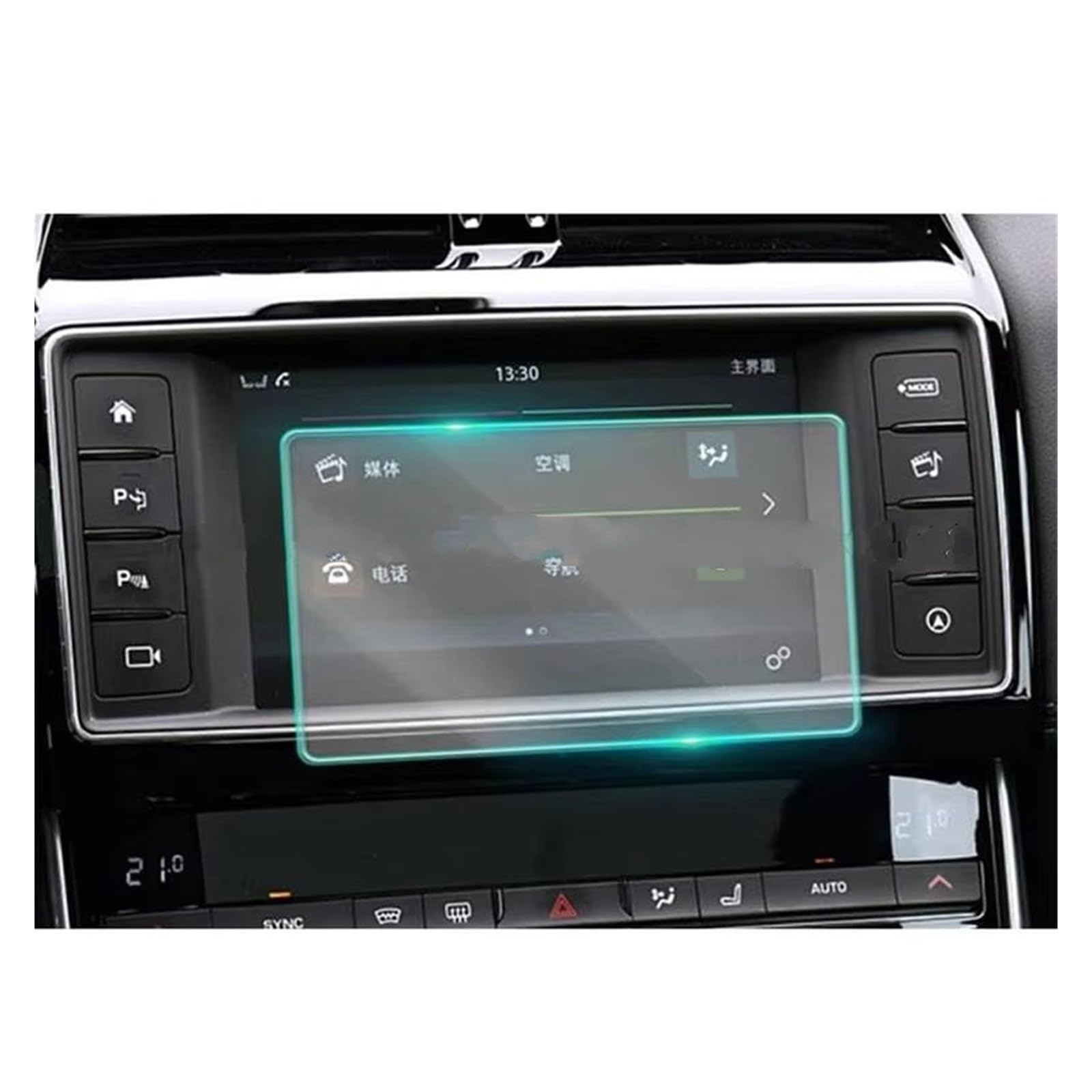 Autonavigationsfilm Für Jaguar Für XE 2015 2016 2017 2018 2019 2020 8 Zoll 10.2 Zoll GPS Navigation Anti-Scratch-Screen-schutzfolie GPS-Displayschutz(B) von XuYingBhd