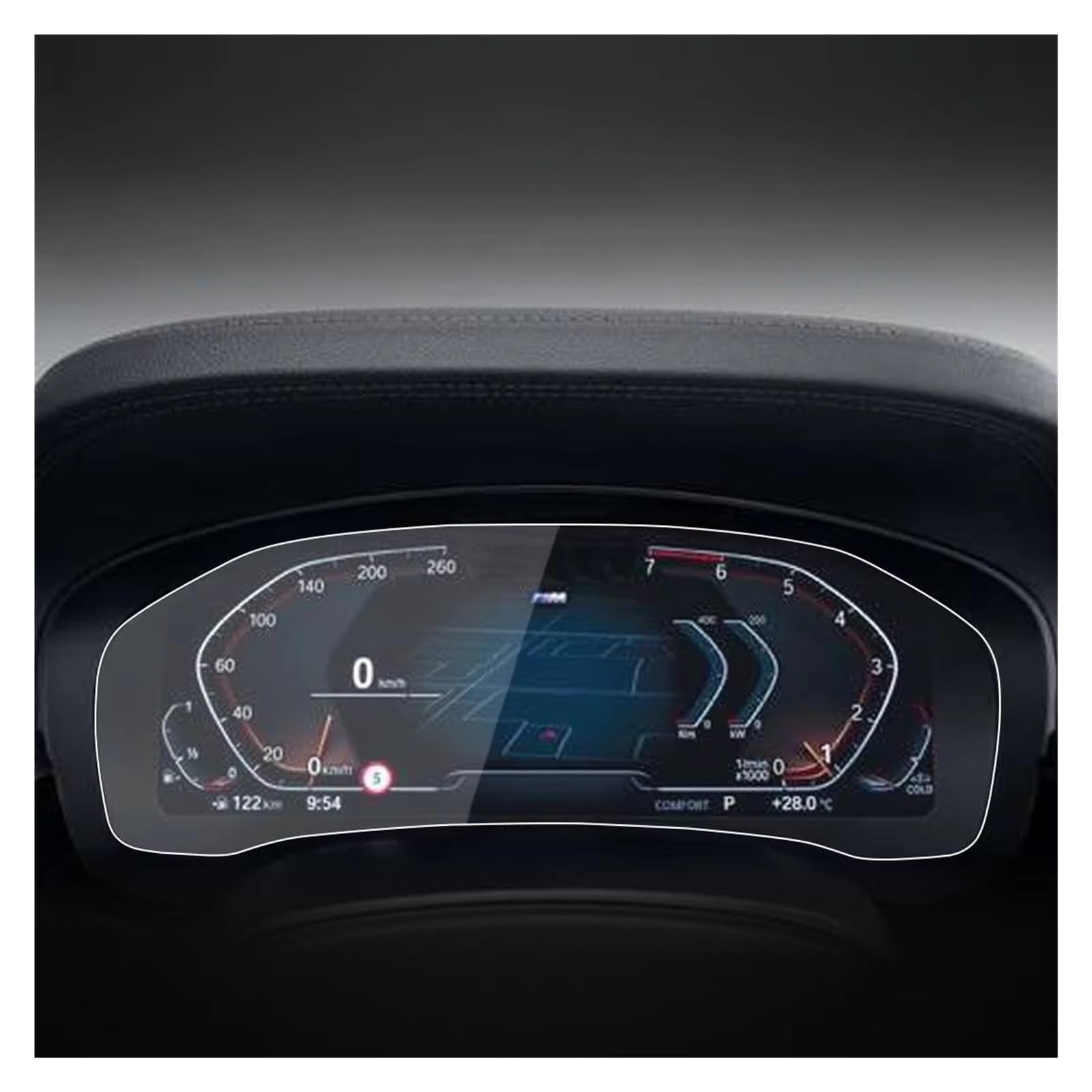 Autonavigationsfilm Gehärtetes Glas Display-schutzfolie Für G30 Für G31 Für Series5 2021 2022 Auto GPS Dashboard Film GPS-Displayschutz(Low Match) von XuYingBhd