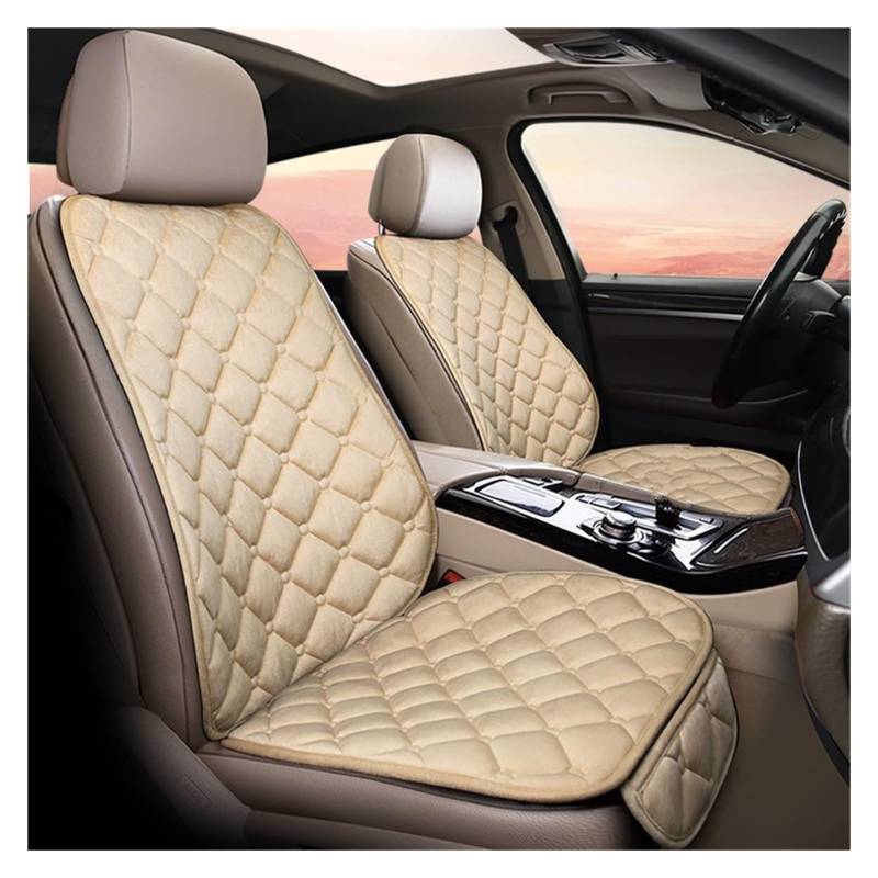 Autositzbezug Auto Sitzbezug Vorne Hinten Sitzkissen Schutz Pad Für Citron Für C3 Für XR Für F1 Für X45 Van-Sitzbezüge(1pcs Beige Front) von XuYingBhd