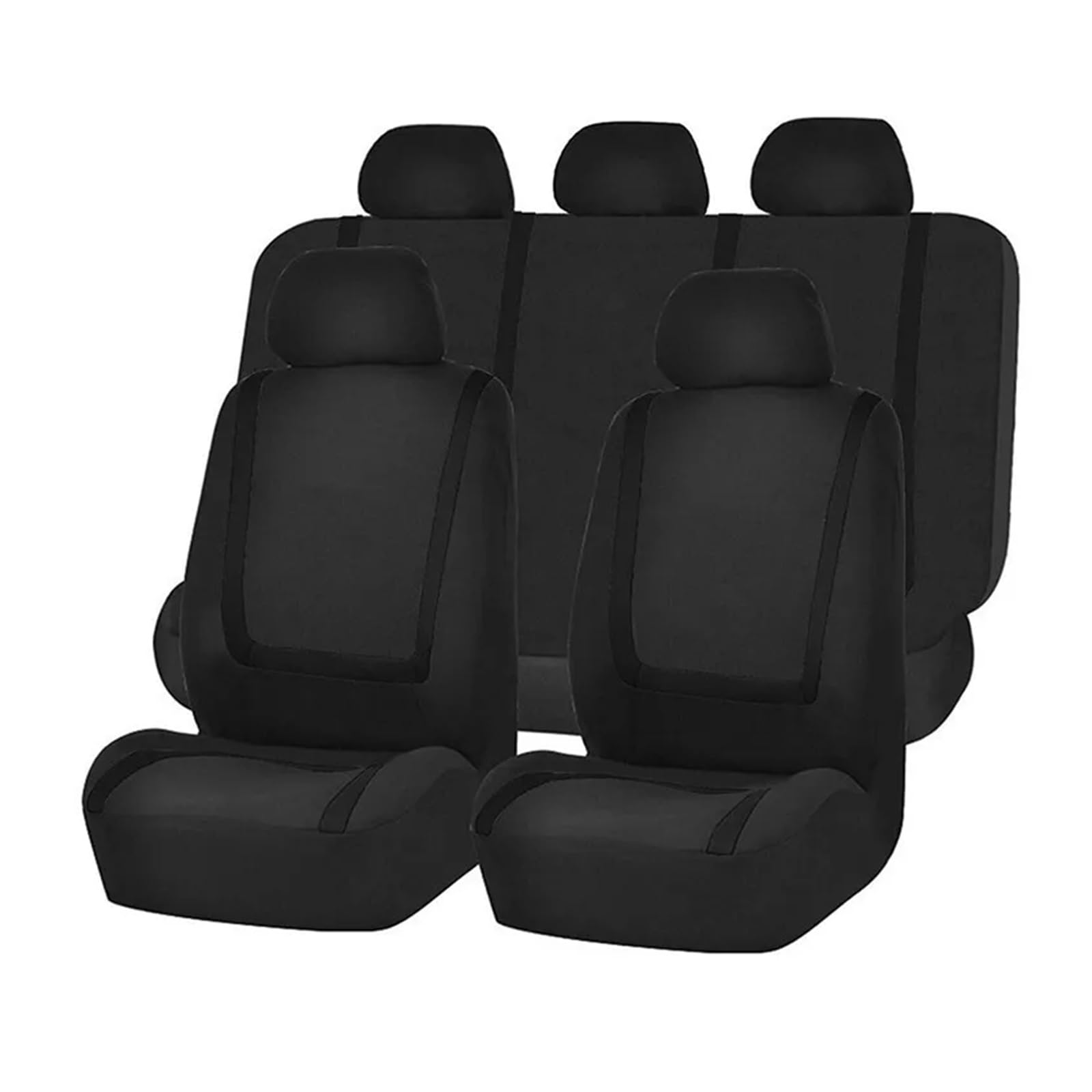 Autositzbezug Autositzbezüge Set Für Chevrolet Für Cruze Für Aveo Für T300 Für Malibu 2008 Für Matiz Für Cobalt Für Niva Van-Sitzbezüge(Black) von XuYingBhd