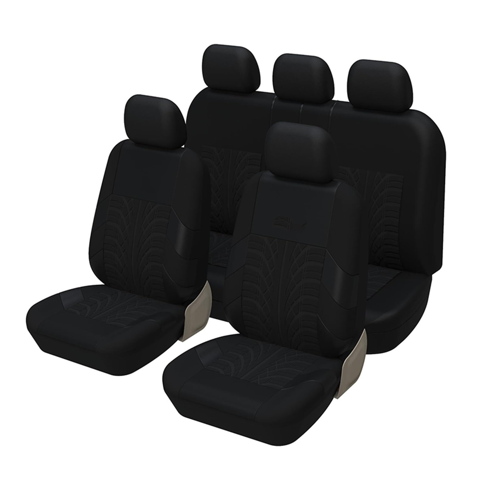 Autositzbezug Autositzbezüge-Set Universell Passend Für Die Meisten Autos Autositzschutz Für Nissan Für Teana Van-Sitzbezüge(Black Full Set) von XuYingBhd