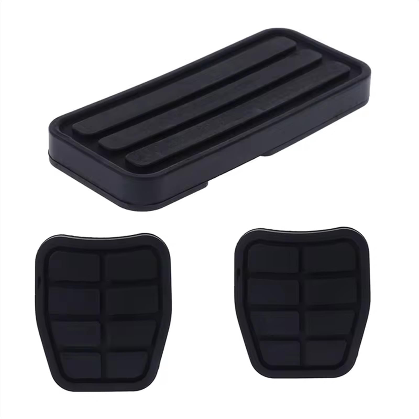 Bremspedalbelag 3-teiliges Auto-Beschleuniger-Gas-Gummi-Fußstütze Pedalauflage Bremskupplungsbeläge Abdeckungssatz Für VW Für Transporter Für T4 1990-2003 Car Pedals Cover Passend von XuYingBhd