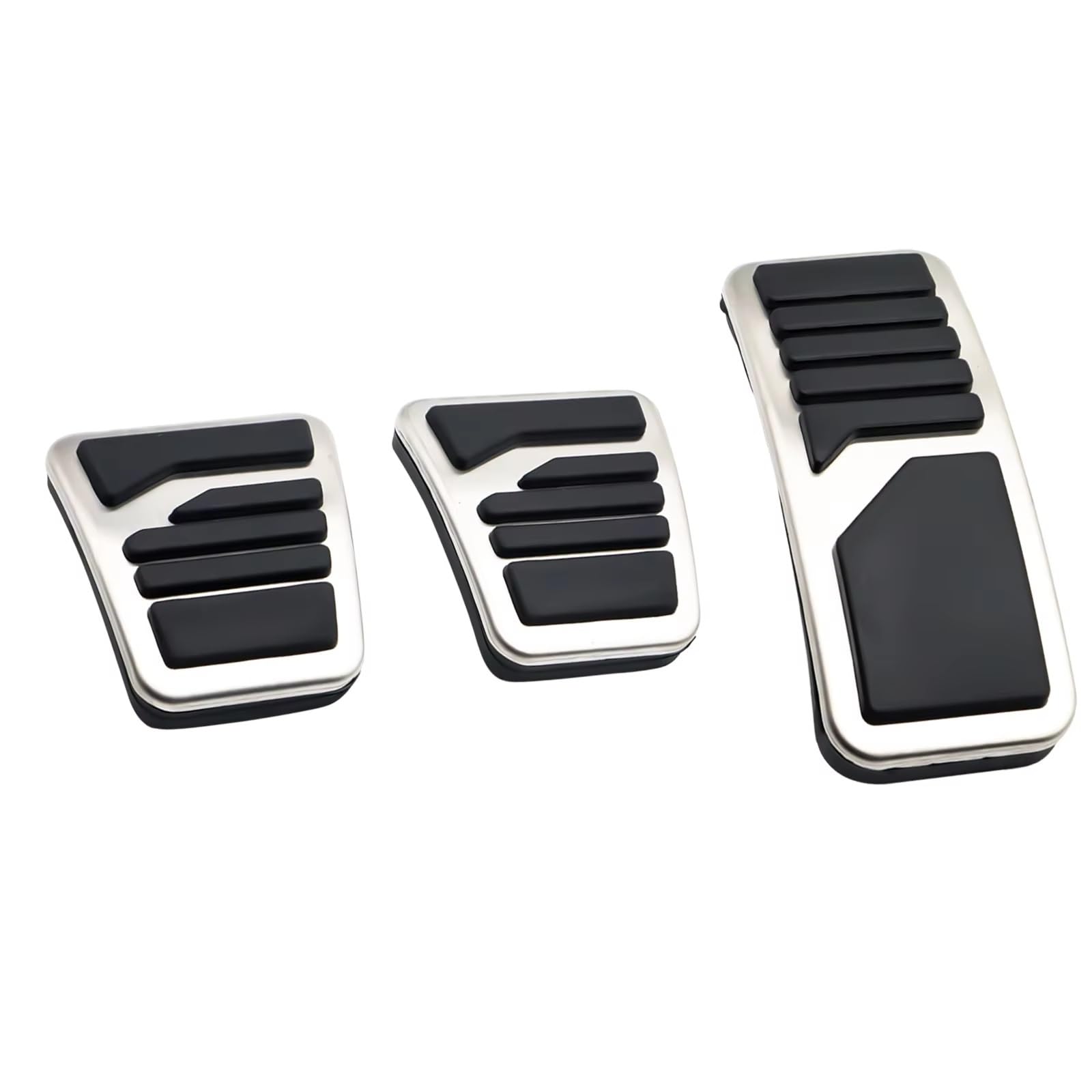 Bremspedalbelag Auto Gas Kupplung Bremspedal Abdeckung Kit MT at Gummi Edelstahl rutschfeste Pad Für Citroen Für C4 Für Air-Cross 2014 Car Pedals Cover Passend(MT) von XuYingBhd